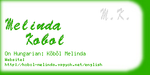 melinda kobol business card