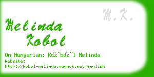 melinda kobol business card